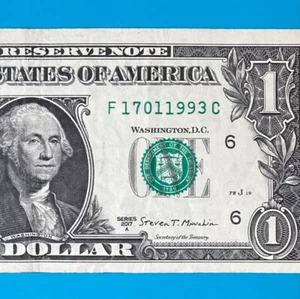 17 January 1993 (F 17011993 C) BIRTHDAY Note $1 One Dollar Bill - Picture 1 of 4