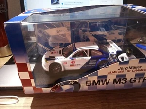 Fly BMW M3 ALMS 2001 GTR Champion con figura J org Muller - Imagen 1 de 12