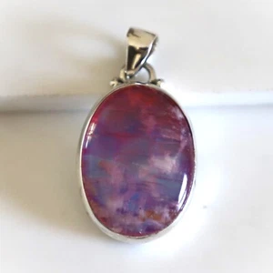 Pink Regenbogen Mondstein Natürlich Schmuckstein 925 Sterlingsilber Schmuck
