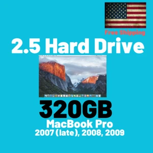 320GB Festplatte El Capitan MacOS MacBook Pro 2007 2008 2009 A1278 A1286 A1297 - Bild 1 von 3