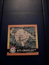 Pokemon Series 1 Sticker Original 1999 No. 75 Graveler 1999
