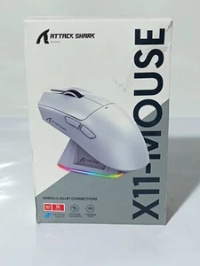 ATTACK SHARK X11 Gaming Maus Magnetic Charging Dock Wireless/Wired B-Ware_0.23_5 - Bild 1 von 23