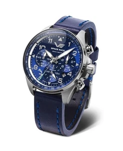 VOSTOK EUROPE Men Analog Quartz Casual Watch Classic Dress Blue Dial Waterproof - Picture 1 of 8