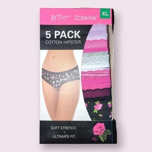 Womens Ladies Cotton Underwear Full Briefs Panties Knickers Betsey Johnson x10 - Picture 1 of 6