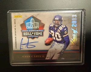 2013 Cris Carter Panini HOF Class of 2013 Auto Vikings HOF - Picture 1 of 2