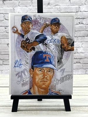 NOLAN RYAN Signed Autograph 8x10 Litho-Print Texas Rangers MLB BASEBALL - Image 1 of 2
