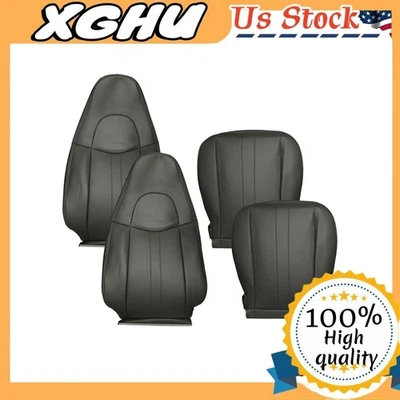 For 2003-14 Chevy Express 1500 2500 Van Driver & Passenger Seat Cover Dark Gray Foto 1 de 4