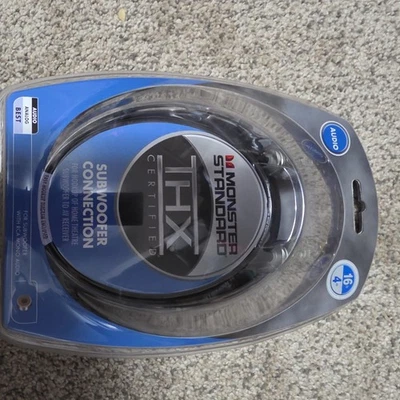 Monster Standard THX Certified Subwoofer Connection Cable 16Ft / 4.87m NEW - Image 1 of 2