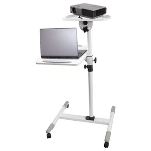 ProperAV Mobile Desk Workstation & Projector Stand - White - P-PTTS6W-1 - Afbeelding 1 van 1