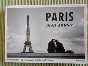 PARIS mon amour, 30 SW Ansichtskarten im Postkartenbuch, Artcolor 1998, seltener - Bild 1 von 10