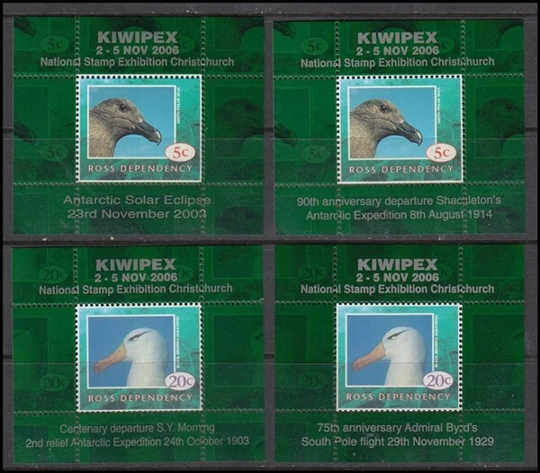NEW ZEALAND ROSS DEPN ANTARCTIC KIWIPEX 2006 SET 4 MINT (ID:97/RD006) - Image 1 of 1