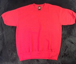 VINTAGE USA Olympia Pullover Kurzarm Erwachsene Big 2XLT Rot Herren 90er Neu ohne Etikett - Bild 1 von 7