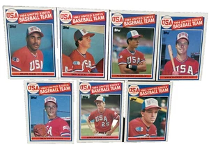 1985 (7) USA Baseball w/Mark McGuire & (12) All Stars w/ Cal Ripken & D Winfield - Picture 1 of 4
