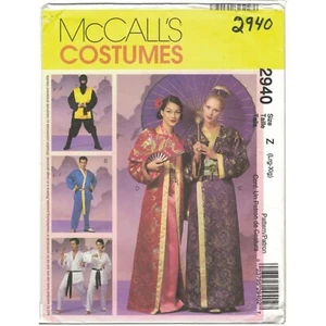 McCall's 2940 Kimono, Ninja, Karate Disfraz Patrón Unisex Adulto Talla Grande XL - Imagen 1 de 4