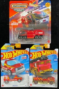 Matchbox Working Rigs Airport Flame Buster, 5 Alarm Fire Truck, Rapid Pulse 3X - Picture 1 of 14