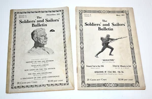 2 - Antique 1921 The Soldier and Sailors' Bulletin Magazines - May & December - Imagen 1 de 7