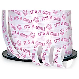 It's A Girl! Pink Curling Ribbon - 3/8in. Wide X 250 Yards (38013) - Picture 1 of 1
