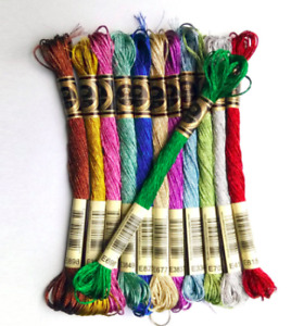 Light Effect Metallic Thread For Embroidery & Cross Stitch Threads Floss 8m