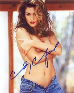 Foto RP a colori firmata ""Cindy Crawford"" 8X10 con spedizione gratuita - Foto 1 di 1