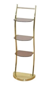 Bad Regal Glasregal Badregal Metallregal WC-Regal Badezimmerregal messingfarben - Bild 1 von 1
