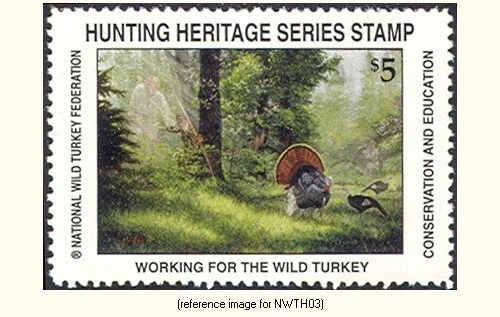 D2K NWTF Hunting Heritage Series Stamp 2006 $5.00 (bow green) - Image 1 of 1