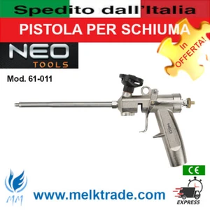 Pistola per schiuma Poliuretanica Testa in Ottone! Linea Professional NEO TOOLS! - Imagen 1 de 3
