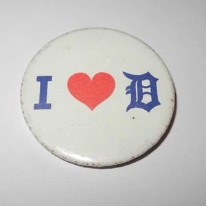 Vintage Baseball Detroit Tigers World Series Souvenir Stadium Pin Button Pinback - Picture 1 of 2