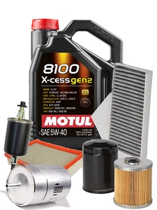 Kit Tagliando 4 Filtri + 5 LT Olio Motul 8100 5W40 SEAT LEON DAL 2001>2006 - Imagen 1 de 1