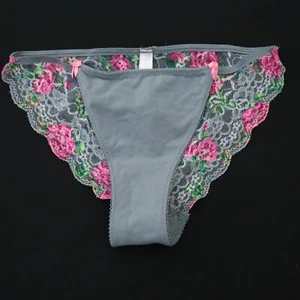 NEW Victoria's Secret VTG PINK Low Rise Lace String Bikini Panty SMALL - Picture 1 of 6