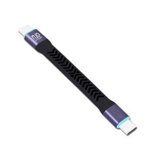 UsbC to UsbC Cable 20Gbps TypeC Extension Soft Flat Data Cord 20Gbps Short Line - Zdjęcie 1 z 8
