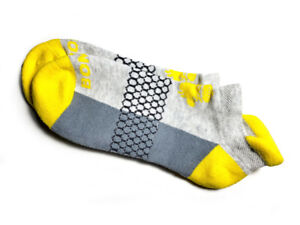 Bombas Original Ankle Socks - Canary Yellow & Grey - Women's Medium