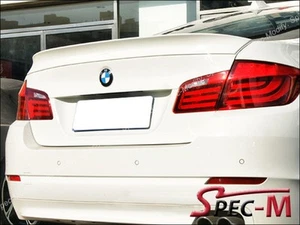 2011-2015 528i 535i 550i M5 4Dr Painted 300 White A-Type Trunk Wing Spoiler - Imagen 1 de 1