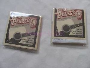 Lot (2x) John Pearse 310NM 80/20 Bronze Acoustic Guitar Strings New Medium 13-55 - Picture 1 of 22