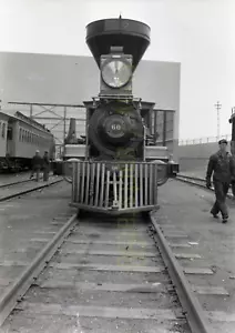 CPRR Central Pacific Lok #60 "Jupiter" - Vintage Eisenbahn Negativ - Bild 1 von 2