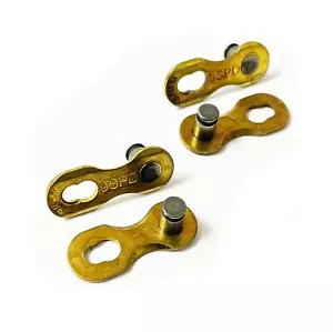 Sram 9 Speed PowerLink Chain Link - Gold - 9 Speed X 2 - Picture 1 of 1