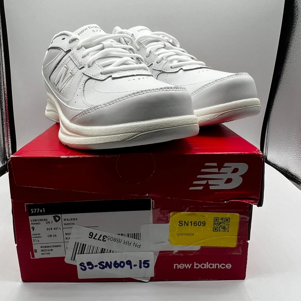 New Balance 577 v1 Zapatos para Caminar Tenis Blancos Mujeres 9 Hombres 7.5 Medianos Nuevos Foto 1 de 4