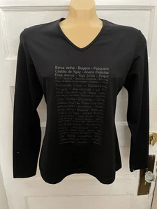 Ivan Grundahl Copenhagen schwarze Langarmbluse mit VNeck Gr. M EUC - Bild 1 von 7