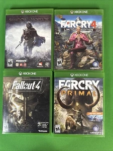 Lote de 4 juegos, XBOX ONE, Far Cry 4 + Primal, Fallout 4, Shadow of Mordor - Imagen 1 de 12