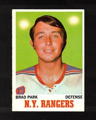 1970-71 BRAD PARK #67 ROOKE Topps HALL OF FAME Star Looks NM KEY Hockey Card RC — 第 1/3 张图片