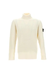 BNWT Stone Island Polo Neck Off White | Wool | SMALL S | Turtle Jacket - Picture 1 of 9