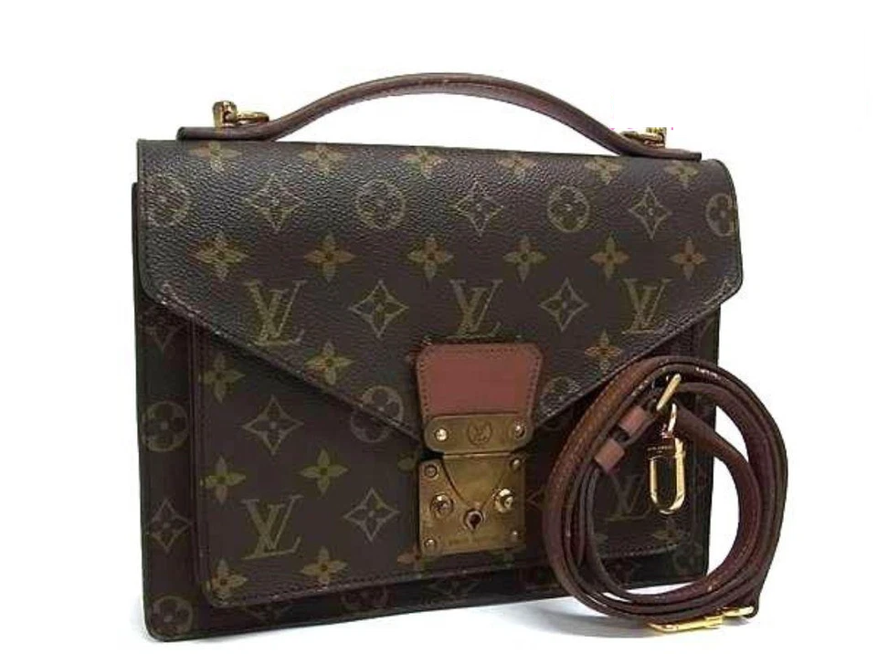 [Excelente Estado] Bolso bidireccional M51185 Louis Vuitton Monograma Monceau 28 usado Foto 1 de 4