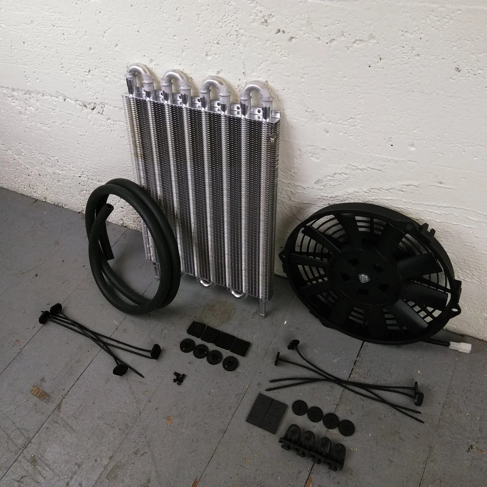 Kit de ventilador de radiador eléctrico enfriador de aceite de transmisión AMC 1958-1988 352 PRV V6 V8 I6 Foto 1 de 4