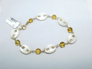 Bracciale Pietre Naturali da Donna in Oro 18 kt 750 con Madreperla Topazio IDRO - Imagen 1 de 2