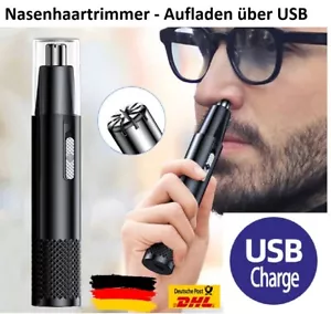Nasen Ohr Haar Trimmer Aufladen über USB Nasenhaartrimmer Nasenhaarschneider - Bild 1 von 9