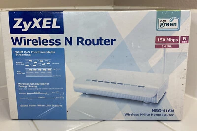 ZyXEL NBG416N 150 Mbps 4-Port Wireless N Router-NEW - Image 1 of 4