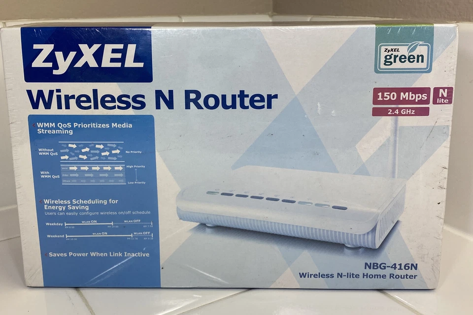 ZyXEL NBG416N 150 Mbps 4-Port Wireless N Router-NEW - Image 1 of 4