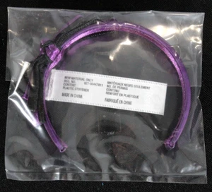 2012 American Girl Purple Black Satin Headband with Bow F2067 - Picture 1 of 2