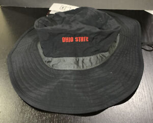 Nike Ohio State Charcoal Gray Red Logo Bucket Hat Toggle Tie One Size Buckeyes