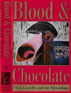 ELVIS COSTELLO ATTRACTIONS BLOOD & CHOCOLATE CASSETTE ALBUM - Picture 1 of 12