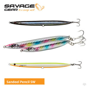 Savage Gear Sandeel Pencil SW Lures - Bass Cod Pollock Sea Trout Fishing Tackle
